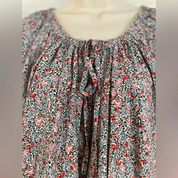 7/4 SALE!🇺🇸DÔEN CHESTNUT🇺🇸Dress-White Petite Jardin! EUC! Size XS! - Picture 5 of 6